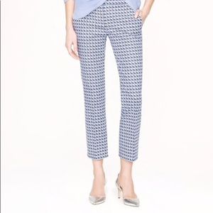 J. Crew Campbell Capri in Abstract Wave Print